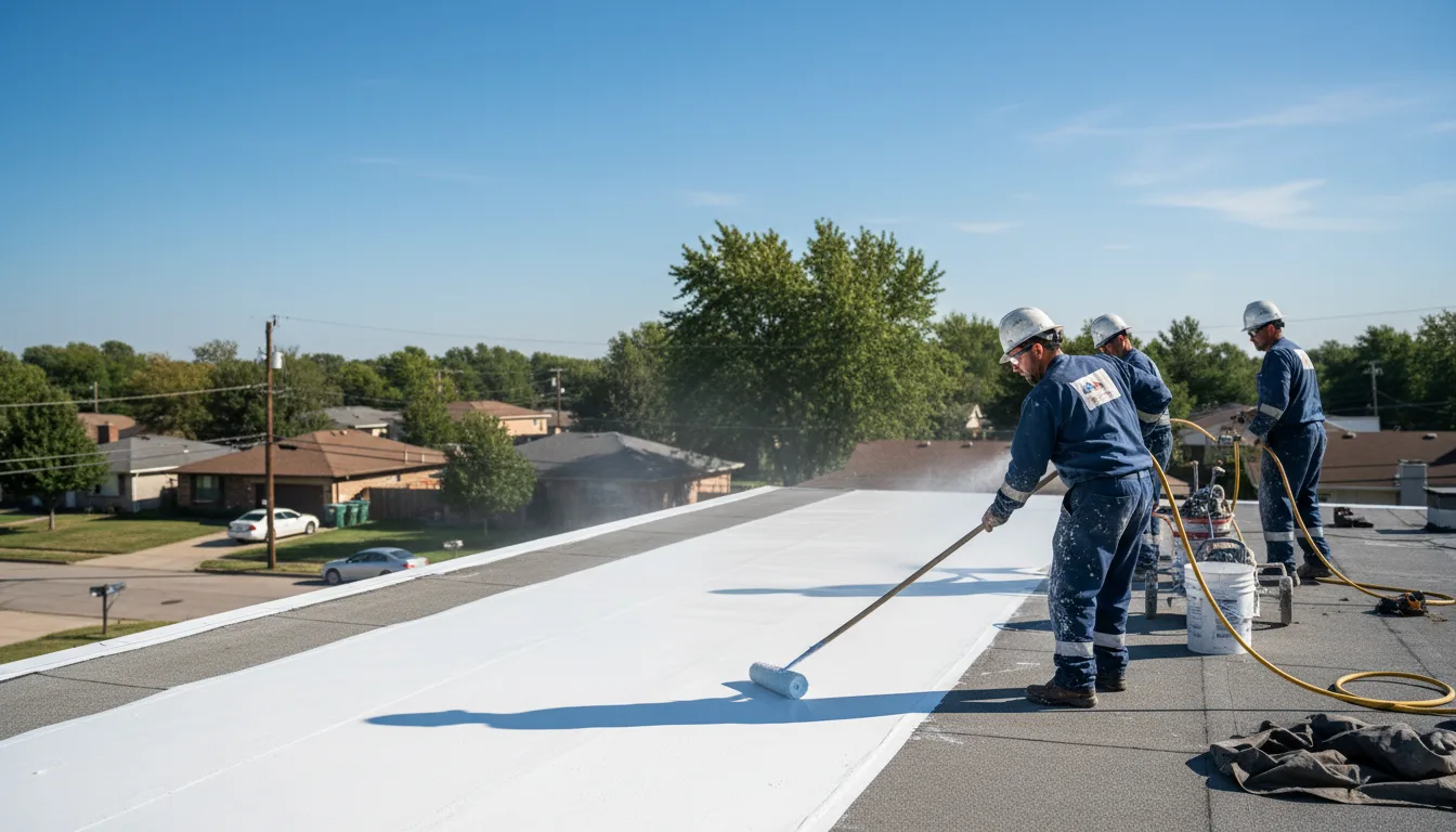 Commercial roof coating in Vanderbilt, PA near me